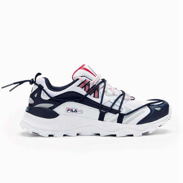 Fila Expeditioner Men's Trainers Shoes - White/Navy/Red,NZ 483-9417